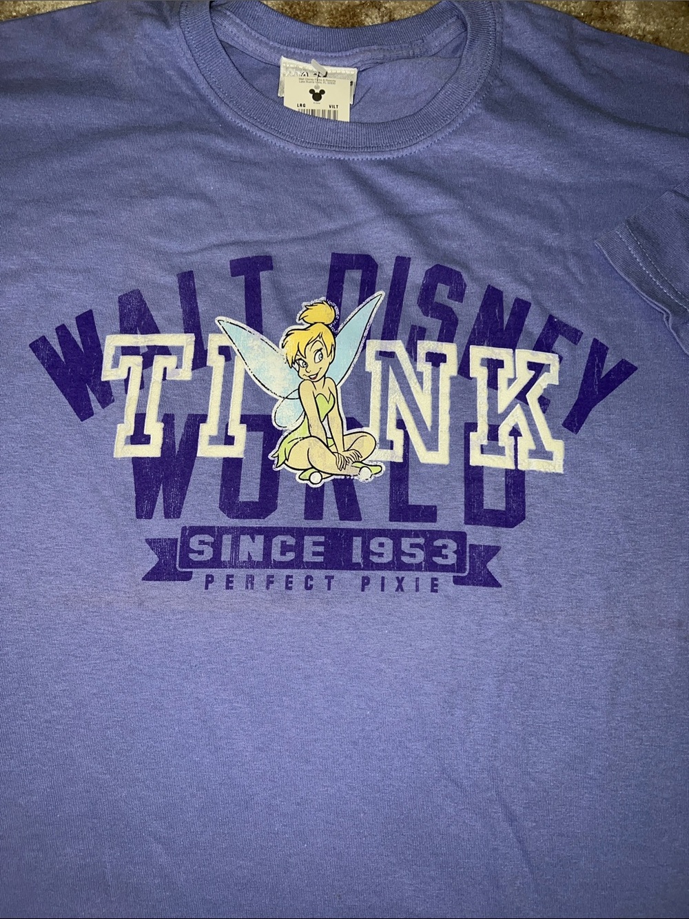 Disney Lavender Crewneck T-Shirt